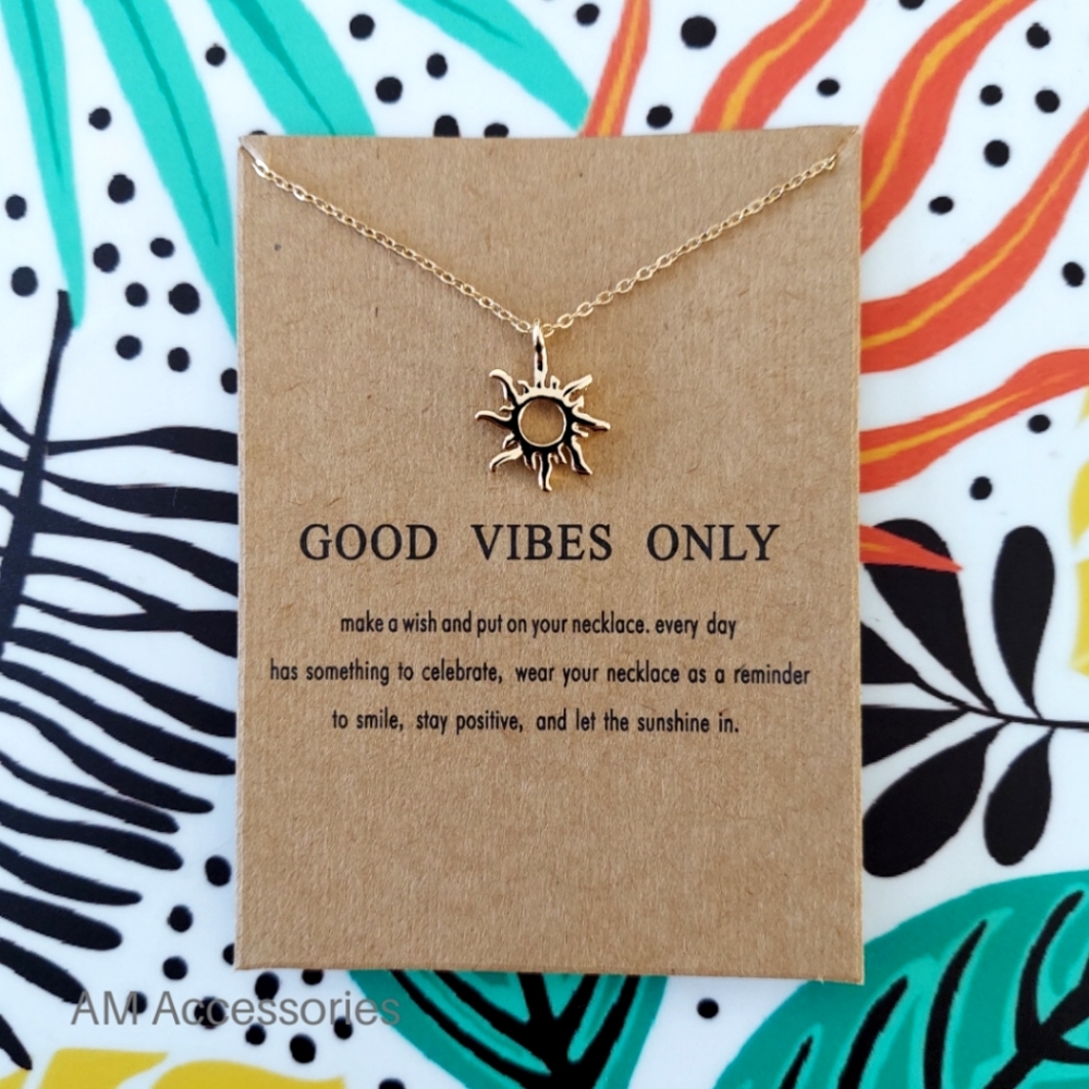 Make A Wish Intention Necklace - Good Vibes Only